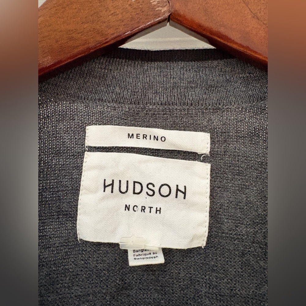 Hudson North  Charcoal Men's Cardigan size X-LARGE - Picture 4 of 8